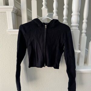 Brandy Melville Hoodie Zip Up Long Sleeve